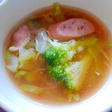 キャベツとブロッコリーの簡単スープ